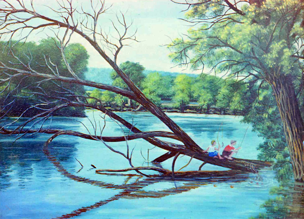 «На річці». 1970-і рр. Полотно, олія